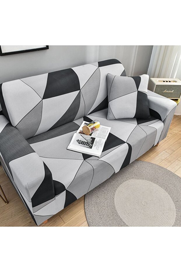 Simple Stretch Sofa Cover - 3