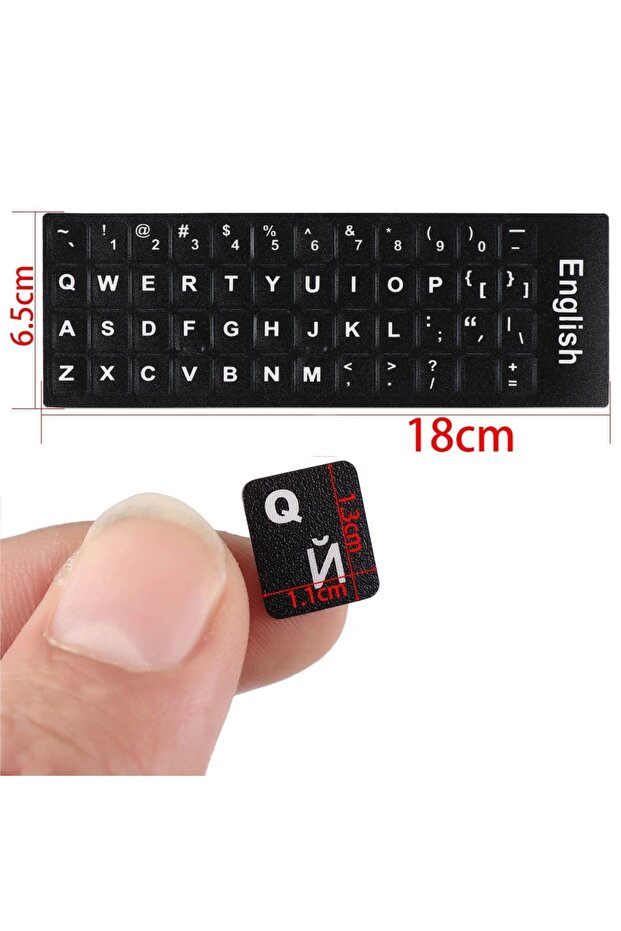 Notebook Klavye Sticker Siyah (Türkçe) - 2