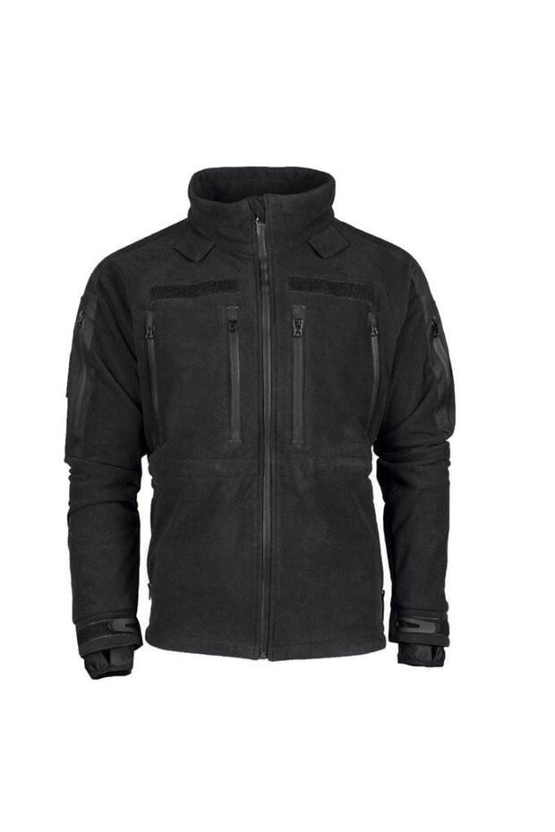 Fleece Rıpstop Sıyah Ceket - 1
