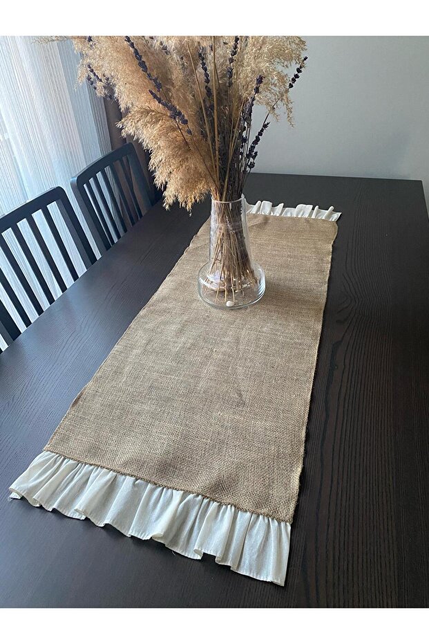 Fırfırlı Jüt Runner 40x120 - 2