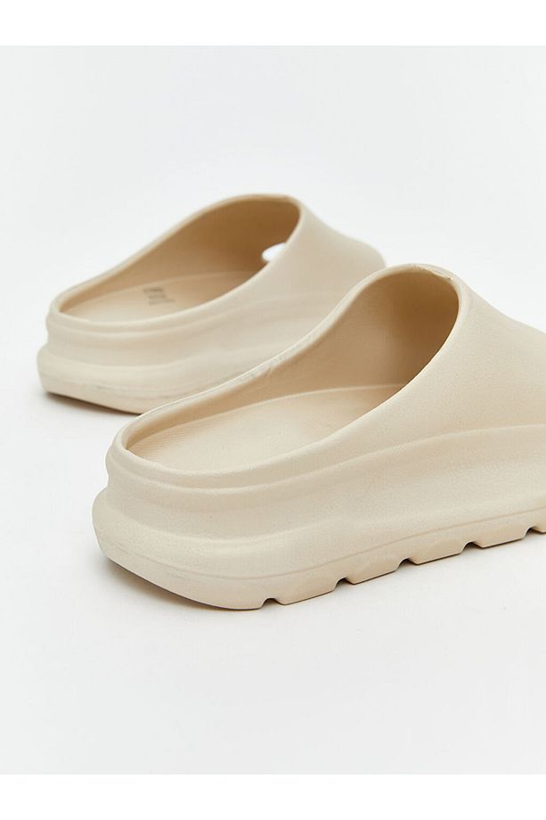 LCW STEPS Bej Tek Bantlı Kadın Terlik - 4