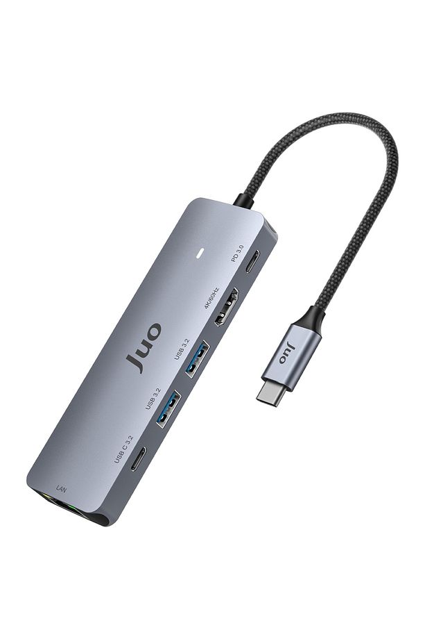 JHB61 Type-C 5Gbps 100W 4K 60Hz HDMI Gigabit Ethernet Dönüştürücü USB 3.2 Çokayıcı Hub - 2