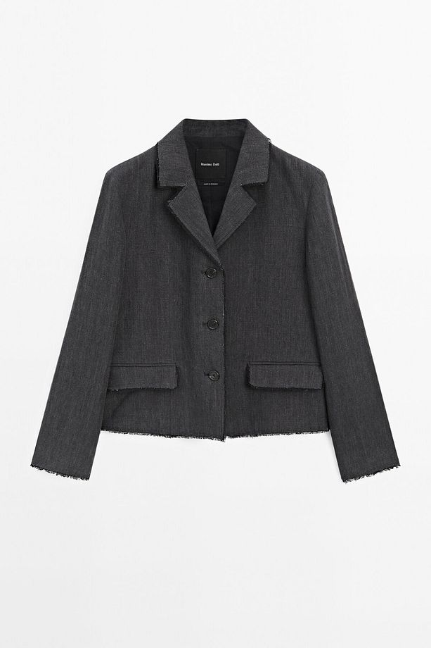 Püsküllü crop blazer - 5