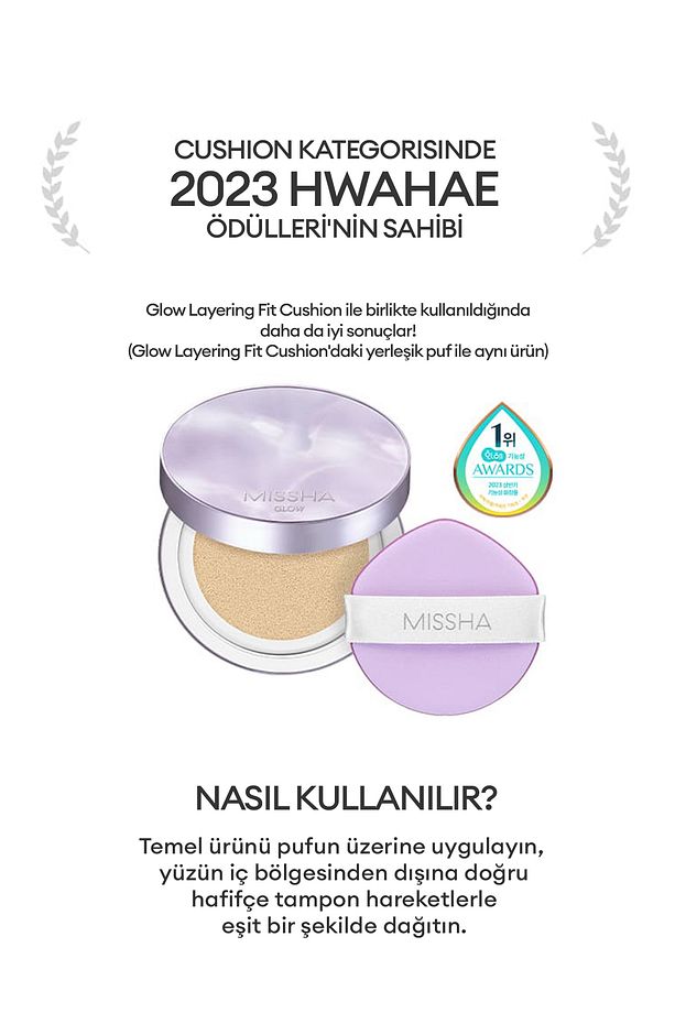 Yüksek Kapatıcılık Sağlayan Yumuşak Makyaj Süngeri (5 ADET) Glow Layering Fit Puff - 6