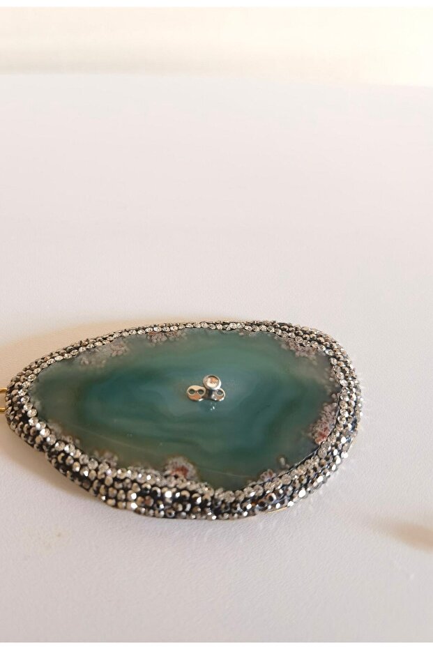 Titanyum Dermal Tek Taş Kristal Piercing - 1 Adet - 9