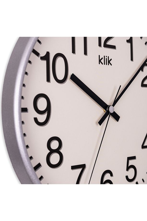 Venüs Gümüş Minimalist Duvar Saati - 4
