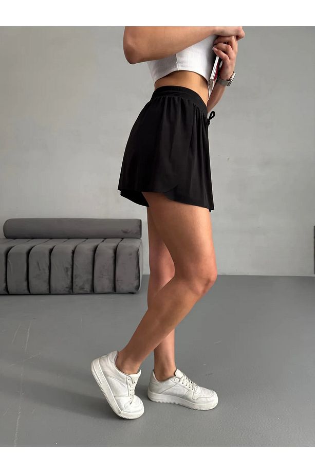 Kadın Tenisçi Şort Etek (Skort) – Esnek ve Rahat Spor Şort Etek - 7