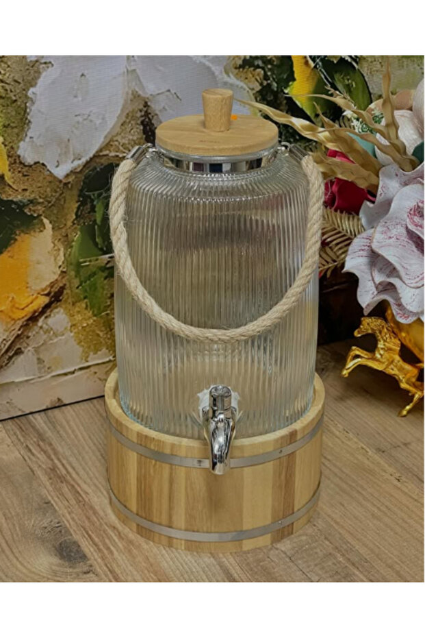 Bambu Standlı Cam Sebil - 1