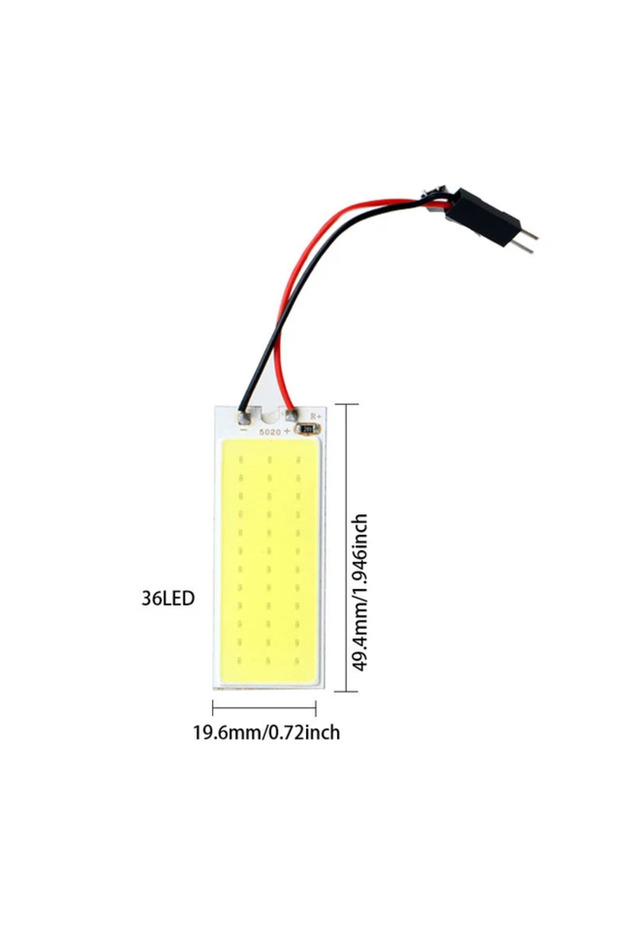 36LED (4 قطع) 4 قطع من ملحقات السيارة الداخلية 18/24/48 SMD T10 4W 12V COB إضاءة لوحة السيارة الداخلية LED