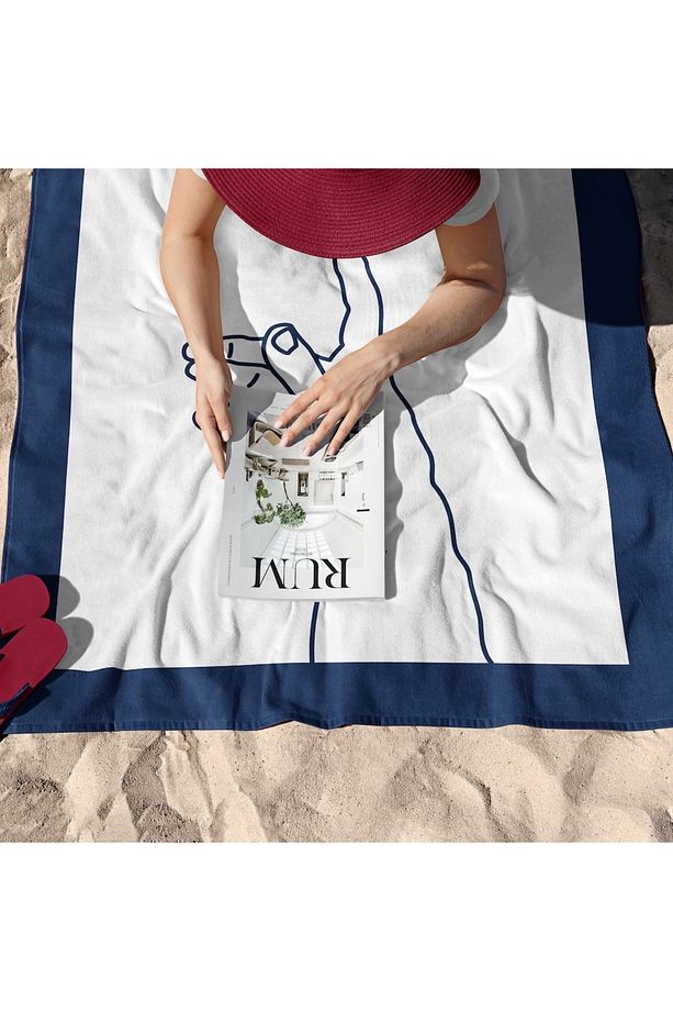 Hands / The Creation of Adam Plaj Havlusu - Microfiber - 3
