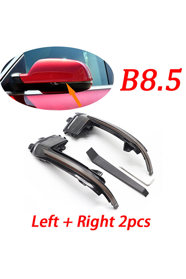 B8.5 2 قطعة من مصابيح مرآة الرؤية الخلفية الديناميكية لسيارة Audi A3 8P Q3 A6 C6 4F S6 A4 A5 B8 LED إشارة الانعطاف الجانبية I
