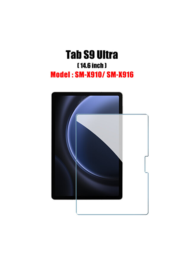 واقي شاشة زجاجي مقوى لجهاز Tab S9 Ultra، متوافق مع أجهزة Tab S6 Lite وA9 Plus وS8 وS9 Plus Ultra وS7 Fe وS9 ...