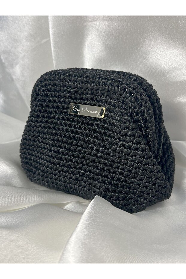 Small Clutch Hand Made Bag (Black)