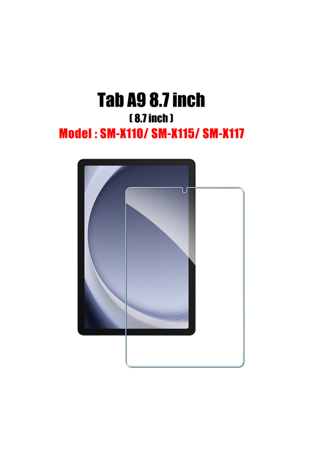 واقي شاشة زجاجي مقوى لجهاز Tab A9 مقاس 8.7 بوصة، متوافق مع أجهزة Tab S6 Lite وA9 Plus وS8 وS9 Plus Ultra وS7 Fe وS9