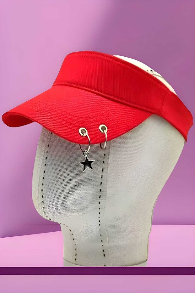 Unisex Adjustable Summer Piercing Visor Hat - 2