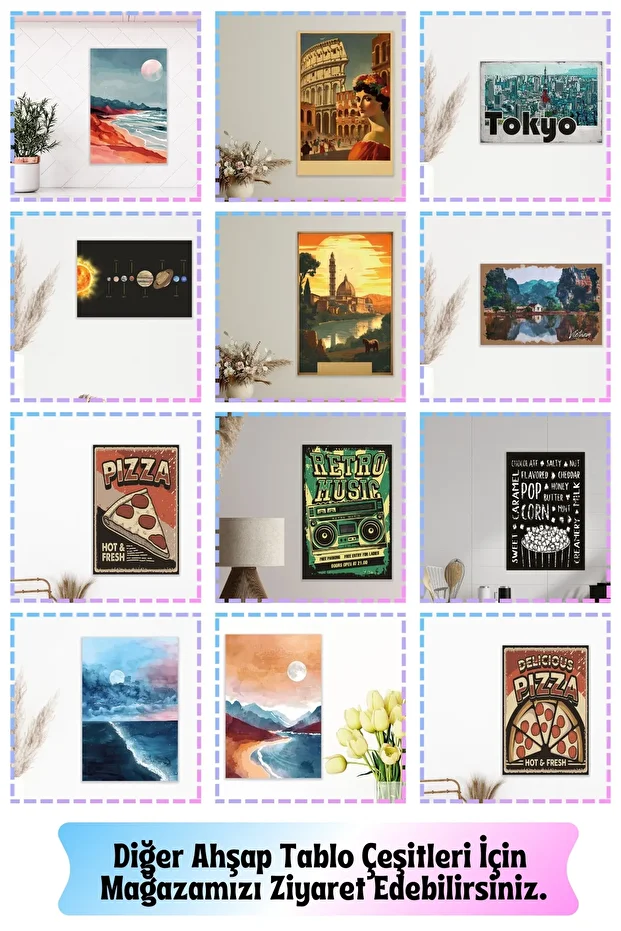 Coffee Java Kod Yazılım Retro Vintage 18x27 MDF Ahşap Poster Tablo - 3