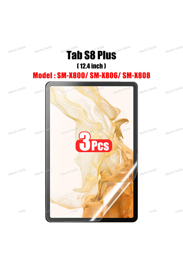 واقي شاشة ثلاثي القطع بملمس ورقي لأجهزة Tab S7 وS8 وS9 Plus Ultra وA9 وTab S...