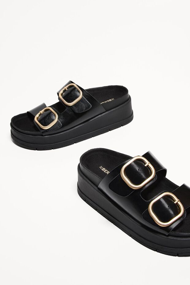 Tokalı platform sandalet - 4