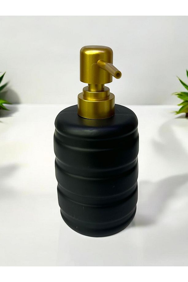 4122 Metal Standlı Yuvarlak Sıvı Sabunluk Tezgah Üstü Banyo Mutfak Lavabo Sabunluğu - 5