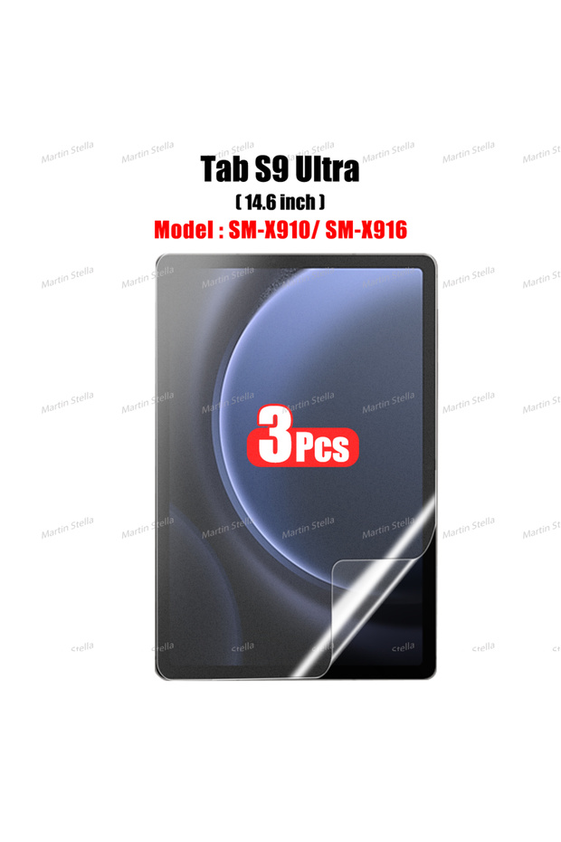 واقي شاشة ثلاثي القطع بملمس ورقي لأجهزة Tab S7 وS8 وS9 Plus وA9 وTab S...