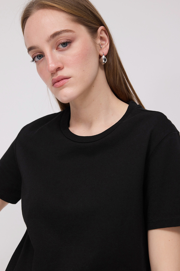 Bisiklet Yaka Basic T-shirt P4322 - 3