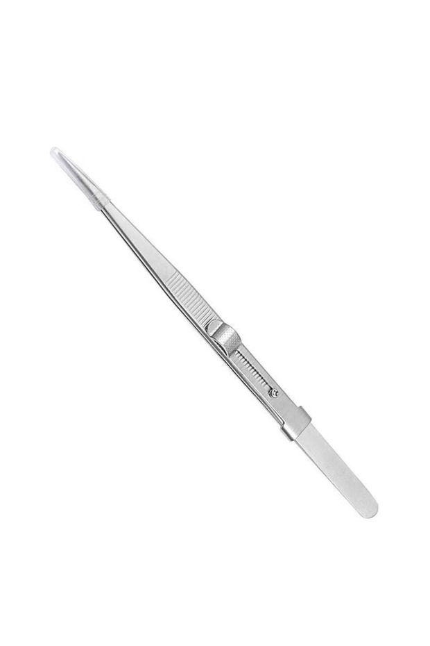 Straight 16CM Professional High Precision Stainless Steel Jewelry Tweezers Sandblasting DIY Diamond
