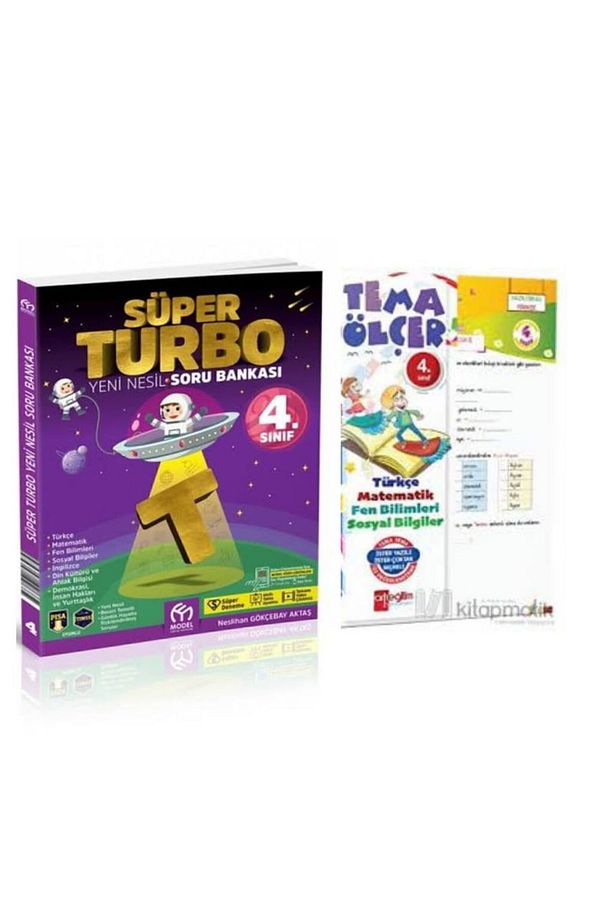 4. Sınıf Süper Turbo Yeni Nesil Soru Bankası Ve Tüm Dersler Yaprak Test - 3