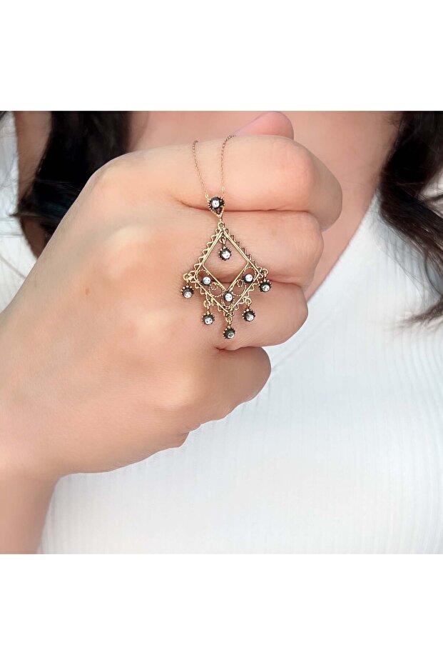 Telkari Elmas Kolye Elk39 - 1