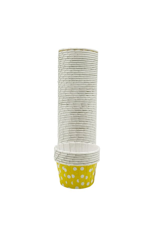 Sarı Puantiyeli Muffin Kek Kapsülü 50li - V - 2
