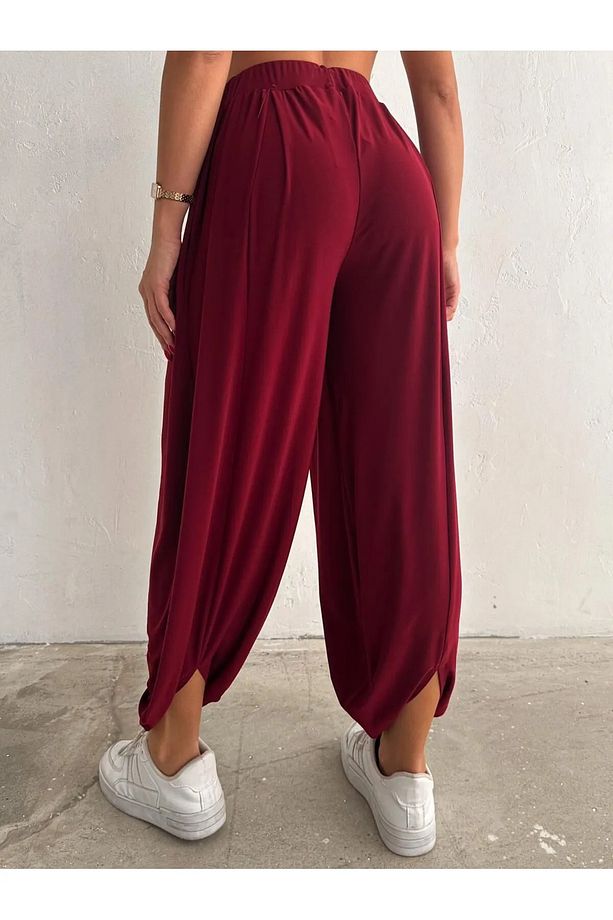 MODAL KUMAŞ YUMUŞAK DOKU ŞALVAR PANTOLON - 2