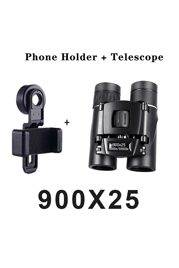 HS-900x25-Set 900x25 HD Zoom Portable Powerful Binoculars Long Range BAK4 Telescope Jumelles Folding
