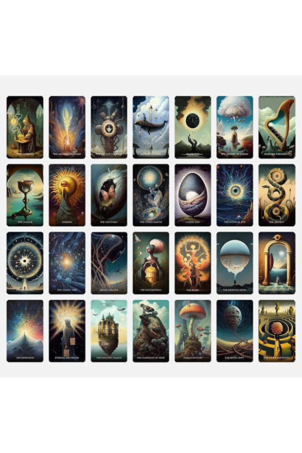 10.4x7.3cm Cosmic Dreamer Oracle: A Mesmerizing 48-card Deck That Invites You To Explore The Hidd... - 5