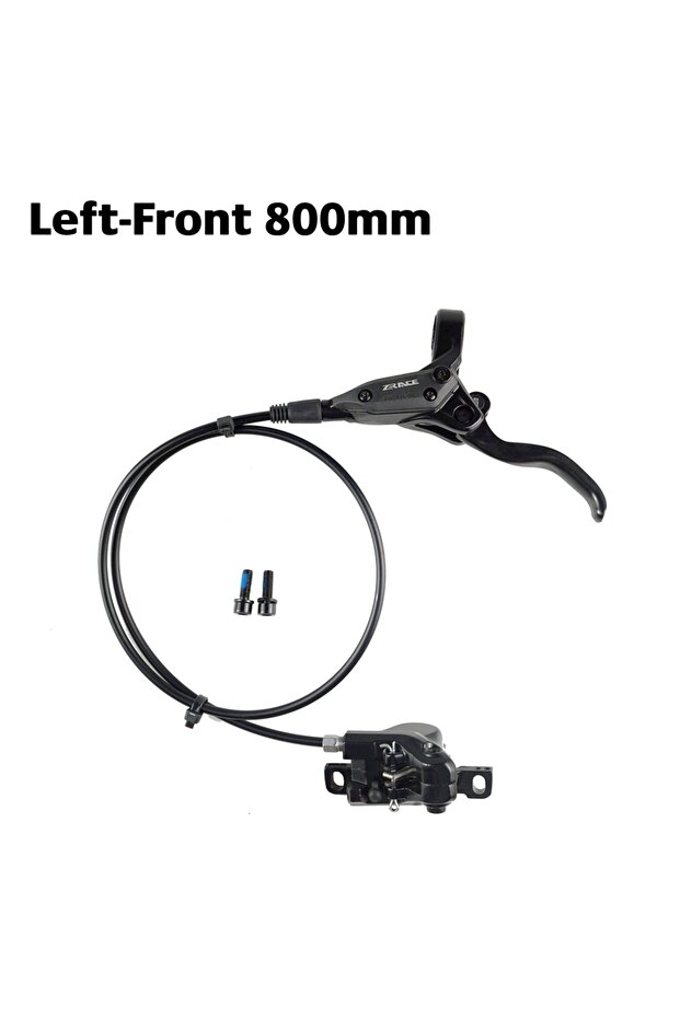 Left front ZRACE MT100 Mountain Bike Hydraulic Brake, MTB Oil Pressure Disc Brake Set, Front and Rea