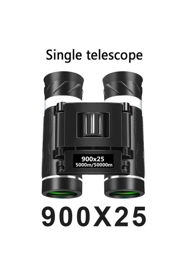 LQ-900x25 900x25 HD Zoom Portable Powerful Binoculars Long Range BAK4 Telescope Jumelles Folding Low