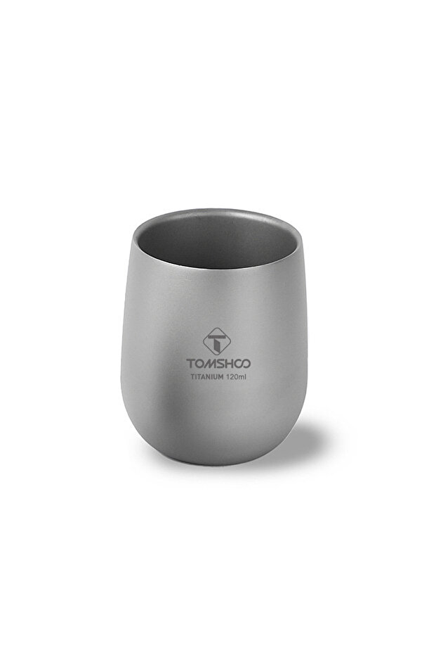 120ml Tomshoo Titanium Cup Insulated Double Wall Drink Cup Outdoor Camping Titanium Water Cup for Ca