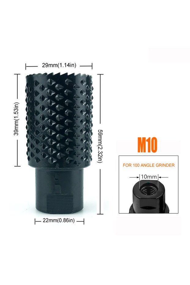 M10 Rotary Rasp for Angle Grinder 100/125 Type M10 M14 Wood Grinding Carving File Burr Sanding Disc