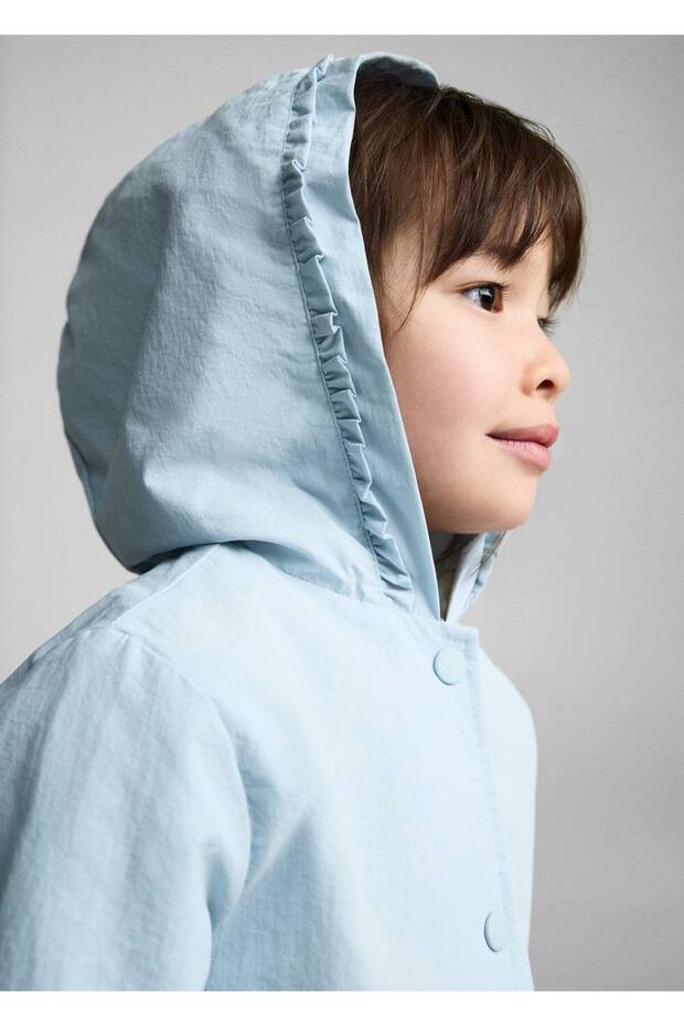 Kapüşonlu su geçirmez ceket - 6