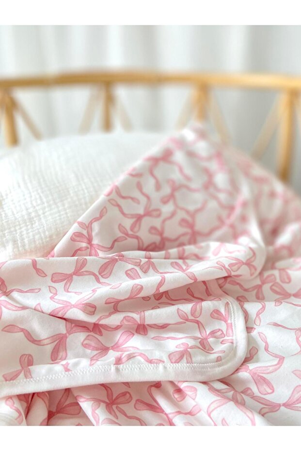 Pembe Kurdele Penye Battaniye - 4