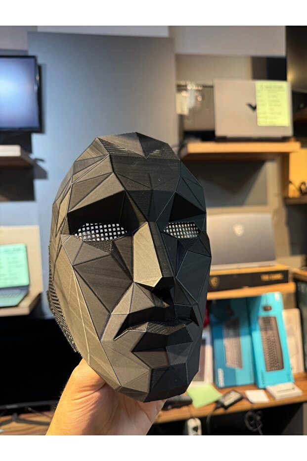 Squid game front man maskesi 3D baskılı - 3