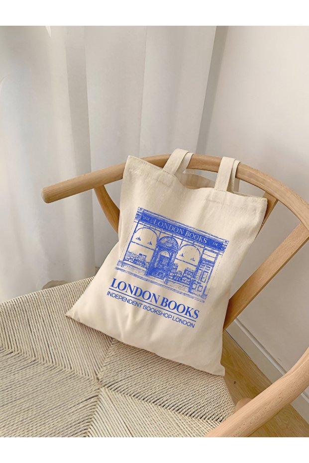 London Books Design Thick Canvas, Bookshop Rips Tote Bag, Shoulder Bag, Pinterest Bag