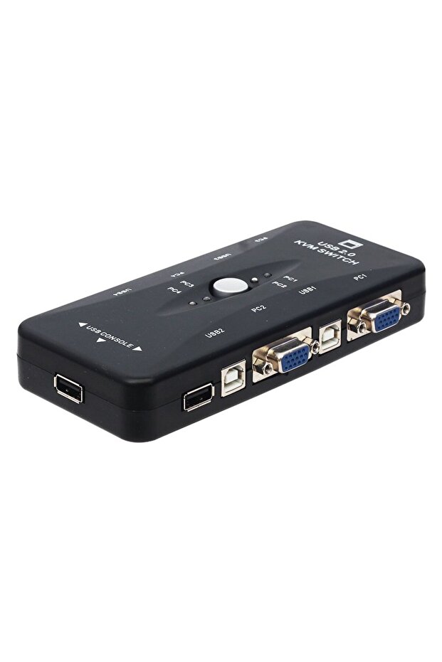 Pm-15166 4 Channel Vga Kvm Switch (Manage 4 Computers with One Hand)