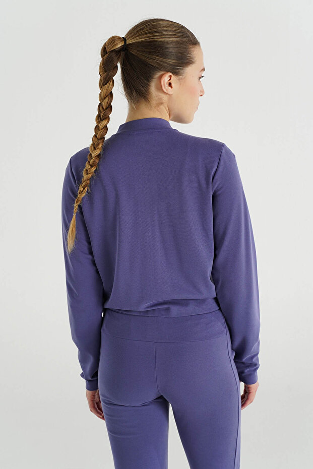 Rose Fermuarlı Sweatshırt - 2