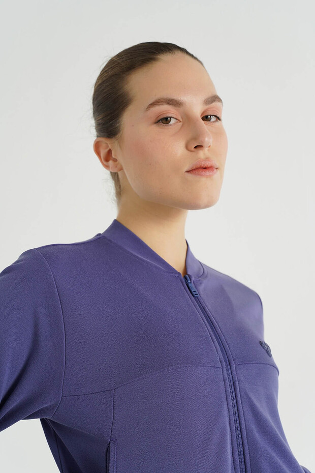 Rose Fermuarlı Sweatshırt - 3