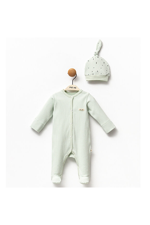 Unısex Yeşil Basıc Tulum - 1