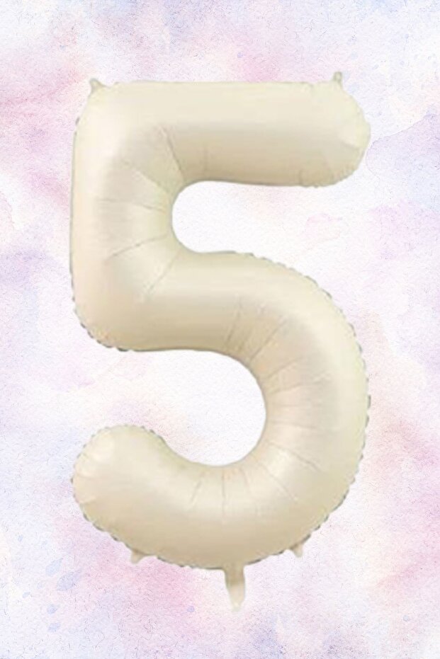 5 Yaş Doğum Günü Karamel Papyonlu Ayı ve 3 Retro Kalp Balonlu Balon Seti - 3