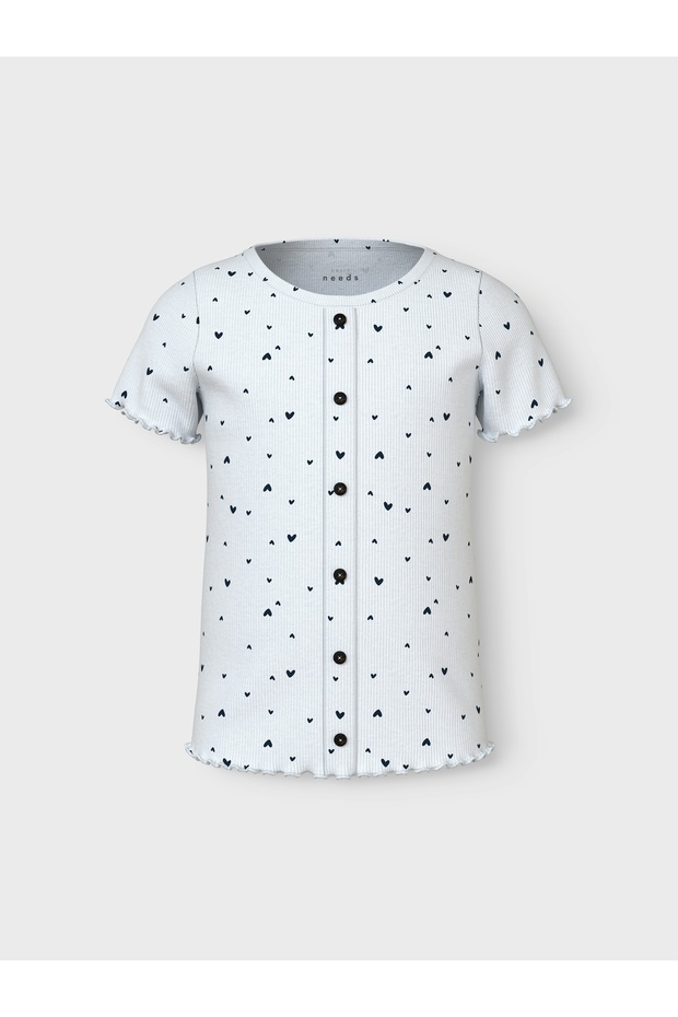 NMFVEMIA AOP SS SLIM TOP