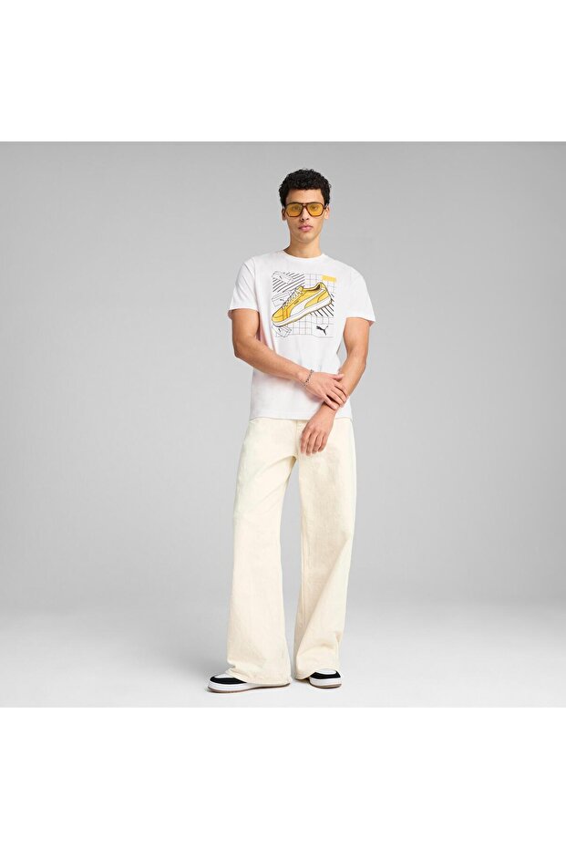 تي شيرت رياضي جرافيكي من بوما باللون الأبيض - 3