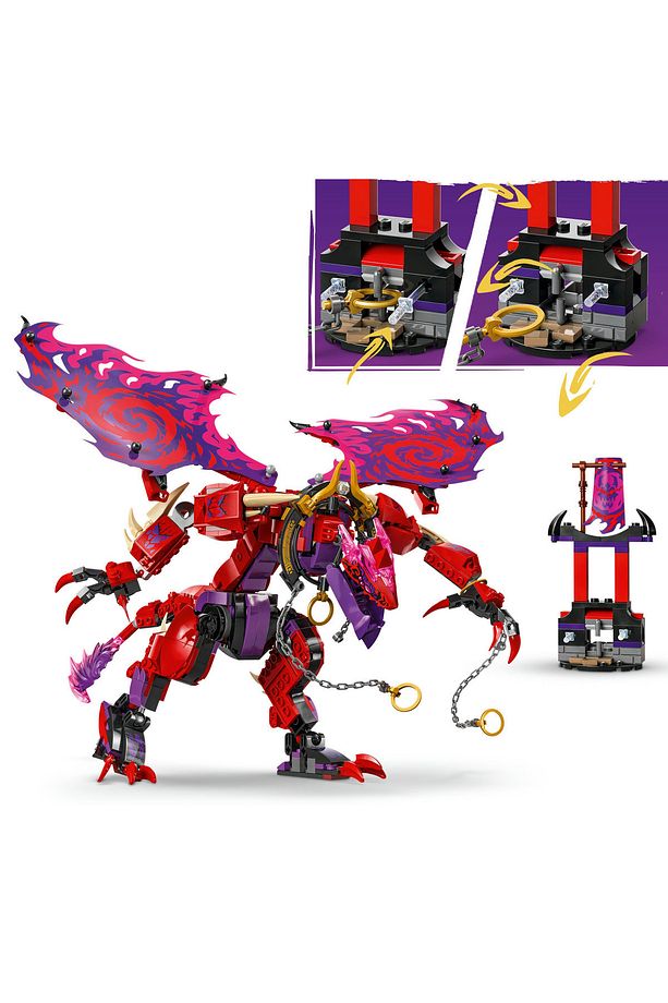 ® NINJAGO® Thunderfang Kaos Ejderhası 71832 - 8+ Yaratıcı Oyuncak Yapım Seti (668 Parça) - 9