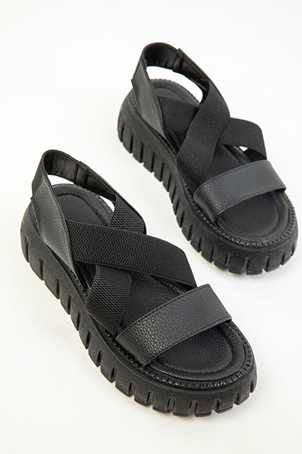 Women's Sandals 17827 - Black Matte