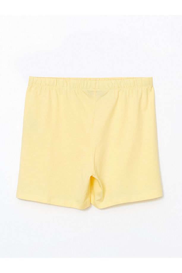 LCW Young Lila Beli Lastikli Desenli Kadın Şort Pijama Altı 2'li - 5